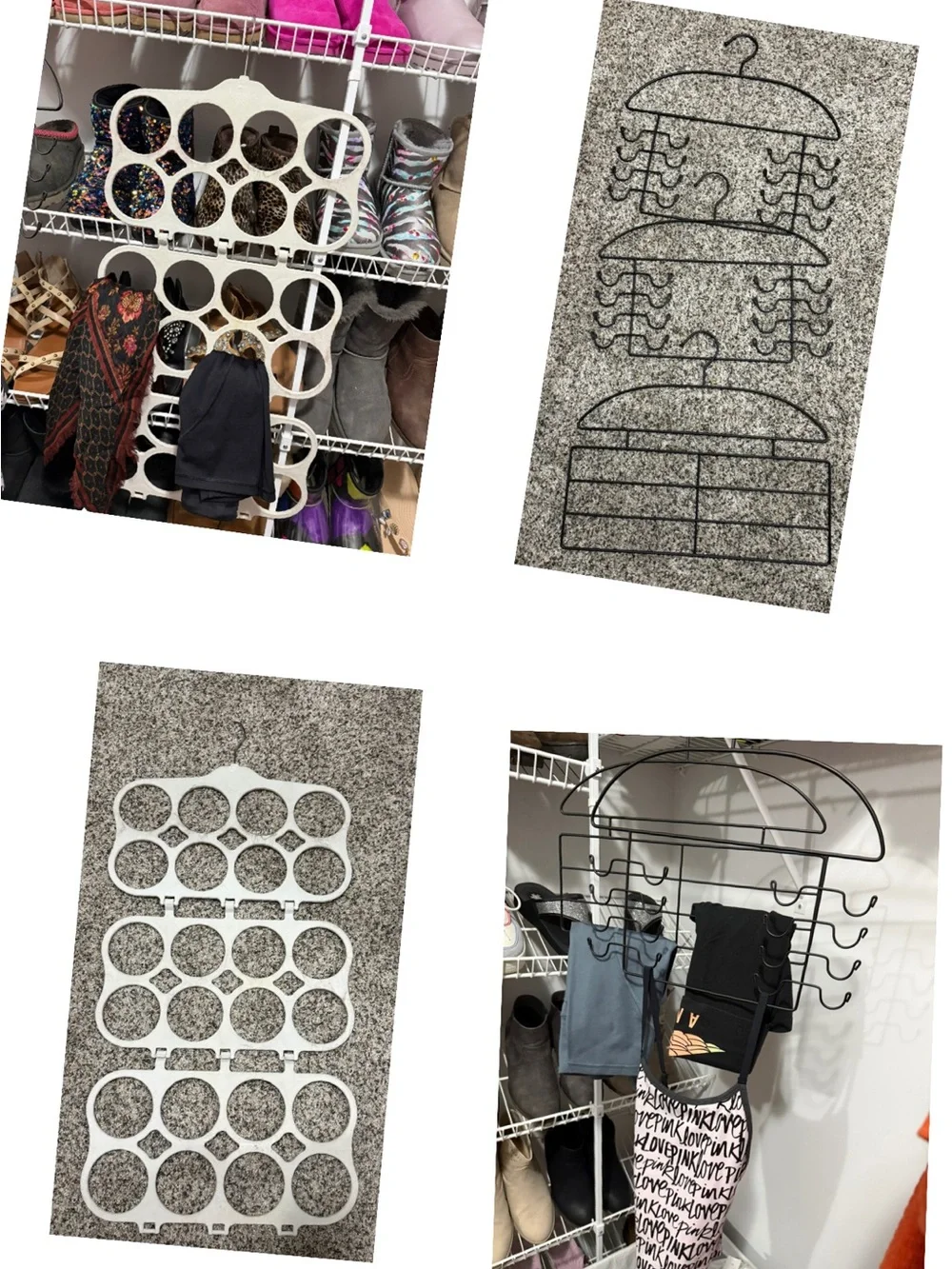 IKEA Black Multi-Ring and Multi-Hook Closet Hangers
